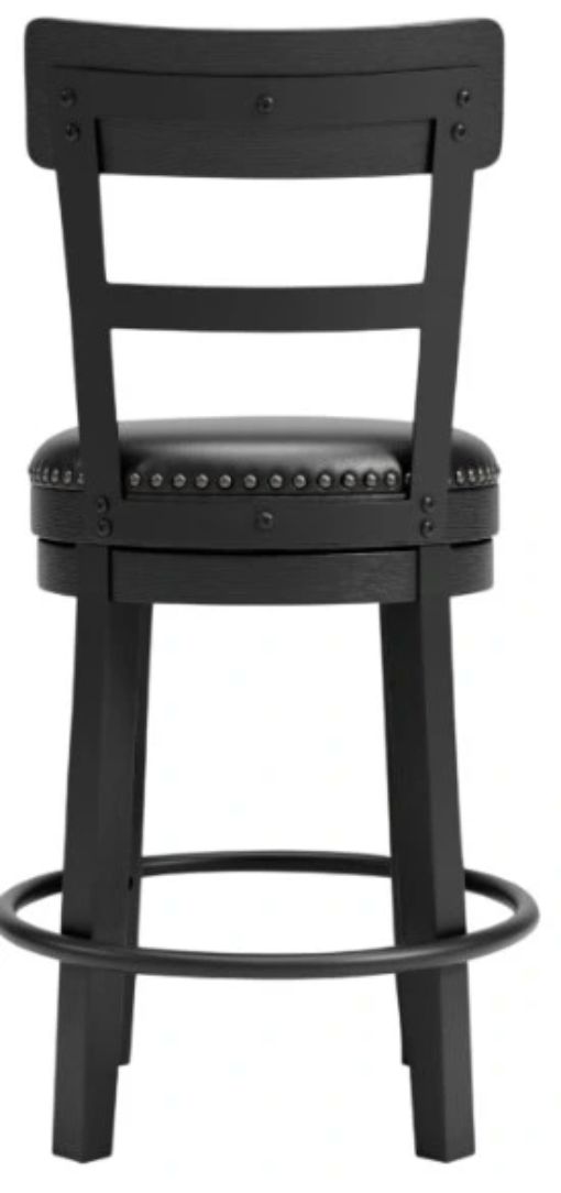Signature Design by Ashley® Valebeck Black Upholstered Bar Stool-3