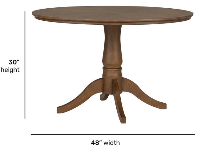 Flexsteel® Azalea Round Walnut Dining Table-2