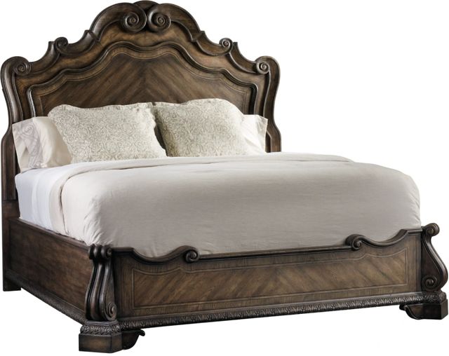 Hooker® Furniture Rhapsody Walnut King Panel Bed-0