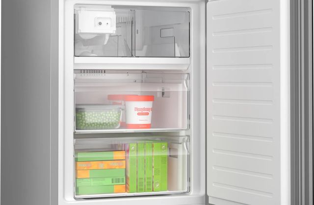 Bosch 800 Series 24" 12.8 Cu. Ft. Black Glass Counter Depth Bottom Freezer Refrigerator-3