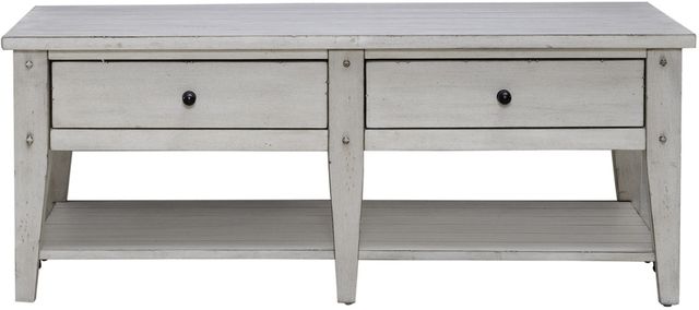 Liberty Furniture Lake House Weathered White Cocktail Table-2