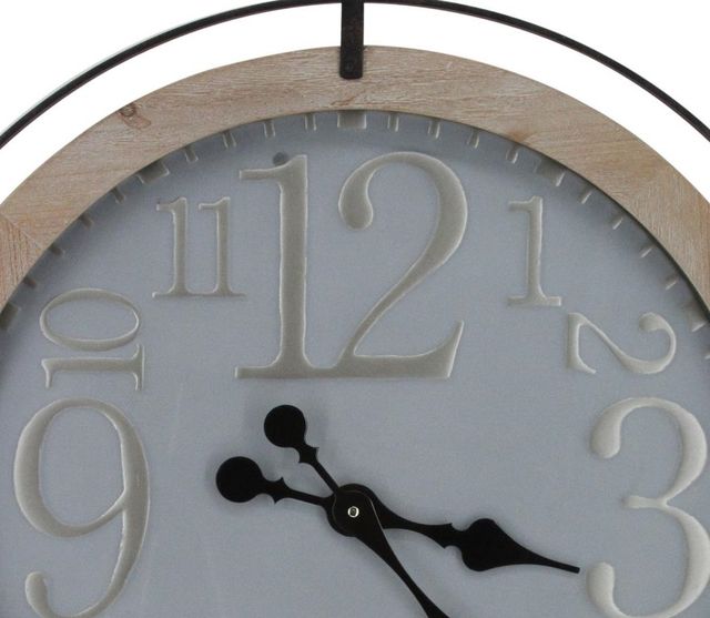 Classy Art Gray Wood Wall Clock -1