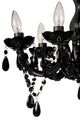 A & B Home Black 6-Arm Chandelier-1