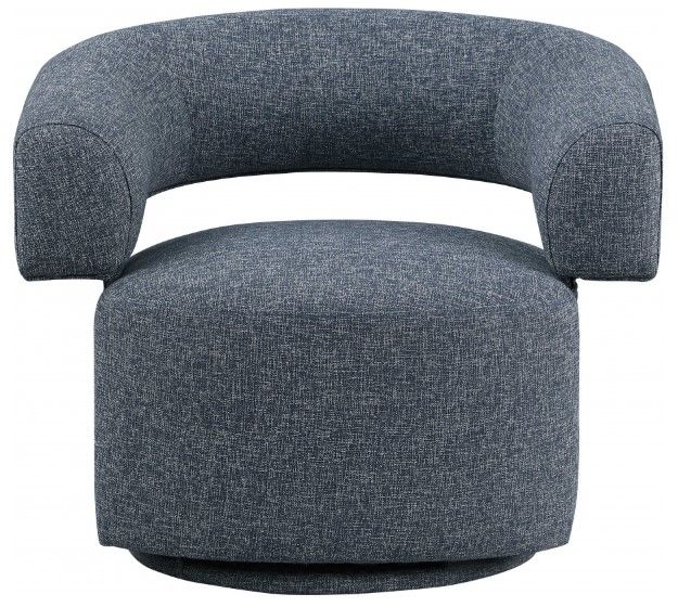 Meridian Furniture Niya Blue Swivel Accent Chair-1