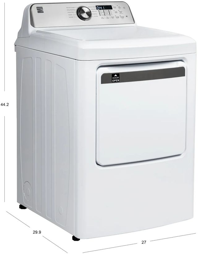 Kenmore® 7 Cu. Ft. White Front Load Electric Dryer With Sensor Drying   -1