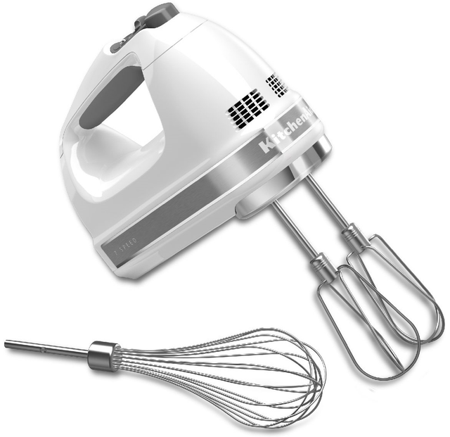 KitchenAid® White Hand Mixer-4