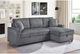 Mazin Furniture Brecker Dark Grey 2-Piece Sectional Sleeper with Storage Chaise-4