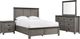 Elements International Wide 4-Piece Gray Queen Panel Bedroom Set-0