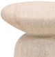 Dovetail Furniture Marcellus Faux Travertine Concrete Outdoor End Table-2