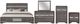 Global Furniture USA Seville 5-Piece Dark Gray Queen Bedroom Set-0