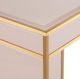 Currey & Company Arden Pink Console Table with Satin Brass Base-3