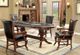 Furniture of America® Melina 2-Piece Black/Brown Cherry Arm Chair Set-1