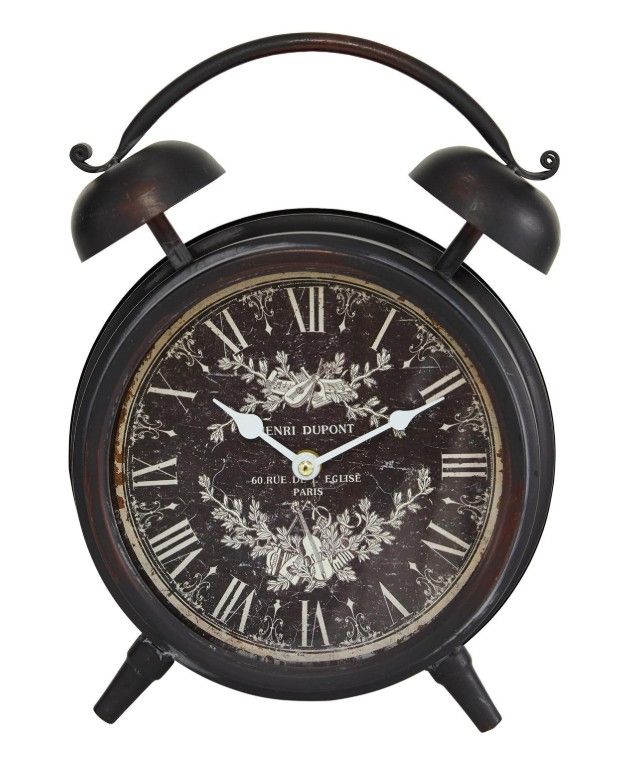 Deco Marche Black Mertal Clock-0