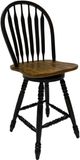 Liberty Furniture Carolina Crossing Windsor Antique Honey/Black Swivel Counter Stool-0
