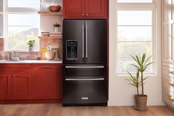 KitchenAid 36 in. Black Stainless Steel French Door Refrigerator