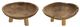 A & B Home 2-Piece Brown Teak Bowl Set-2