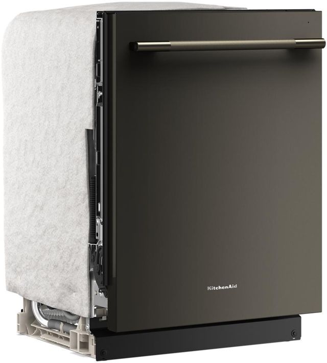 KitchenAid® 24" Black Ore 360° Max Jets™ Third Rack Top Control Built-In Dishwasher with ProDry™ System-1