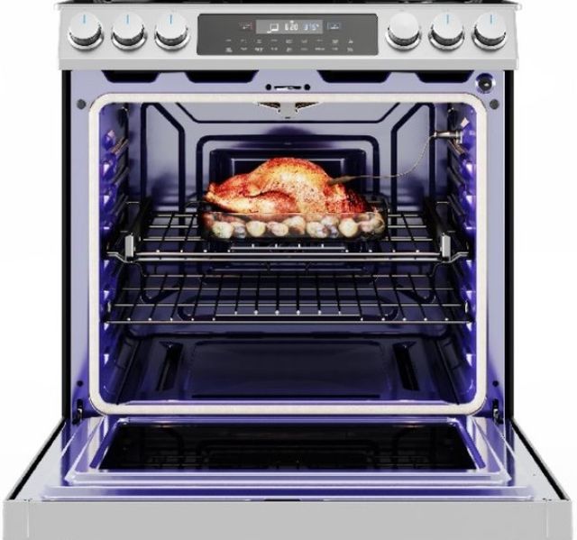 Midea® 30" Stainless Steel Slide In Gas Range-1