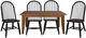 Liberty Furniture Treasures 5-Piece Black/Rustic Oak Optional Dining Set-0