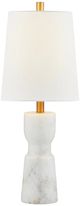 Forty West Mindy White Table Lamp with Gold Accents-2