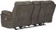 Benchcraft® Trementon Graphite Power Reclining Loveseat with Console-3