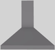 Vent-A-Hood® 36" Gunsmoke Wall Mounted Range Hood-0
