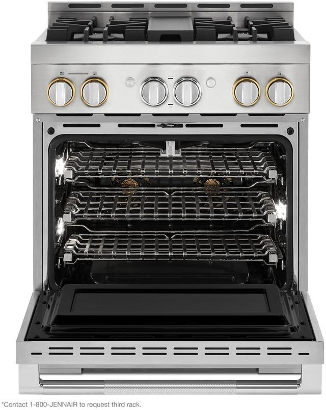 JennAir® RISE™ 30" Stainless Pro Style In Natural Gas Range-1