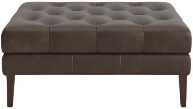 Bassett® Furniture Customizable Danbury Large Leather Storage Ottoman-1