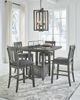 Signature Design by Ashley® Hallanden Gray 5-Piece Counter Height Dining Set-3