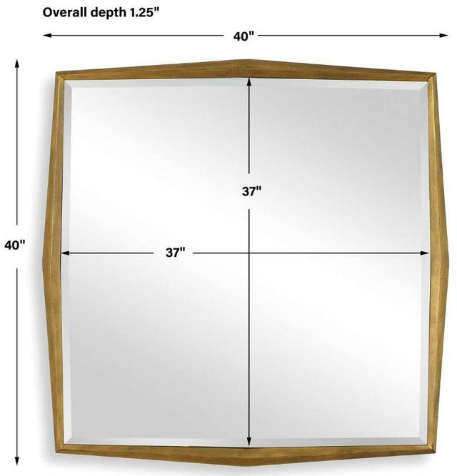 Uttermost® On Point Gold Square Mirror-2