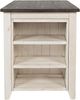 Jofran Inc. Madison County 3-Piece Brown/Vintage White Counter Table Set-3