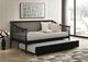 Coaster® Delgado Black Youth Twin Daybed with Trundle-1