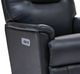 La-Z-Boy® Aries Denim Leather Power Rocking Recliner with Headrest and Lumbar-1