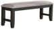 New Classic® Home Furnishings Harrisburg Charcoal Bench-0