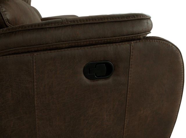New Classic® Home Furnishings Brookings Brown Dual Manual Reclinining Sofa-3