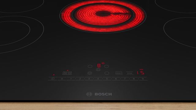 Bosch® 800 Series 31" Black Frameless Electric Radiant Cooktop-3