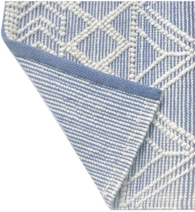 KAS Rugs Chloe Blue Ivory Geo 5'x7' Area Rug-1