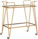 Linon Ellie Gold Bar Cart-0