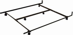 Beaudoin Black Low Profile Bed Frame