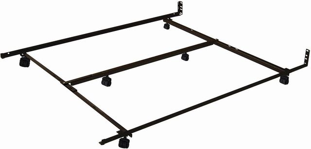 Beaudoin Black Low Profile Bed Frame