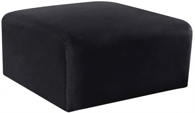 Meridian Furniture Arc Black Velvet Ottoman-0