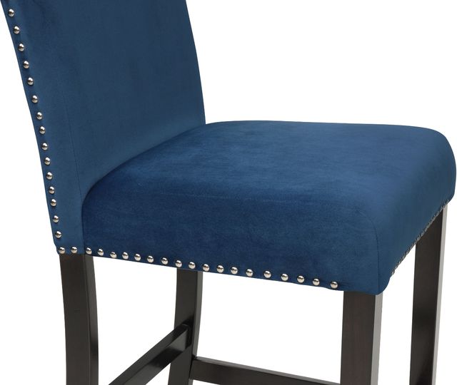 Crown Mark Lennon 5-Piece Royal Blue Counter Dining Room Set-3