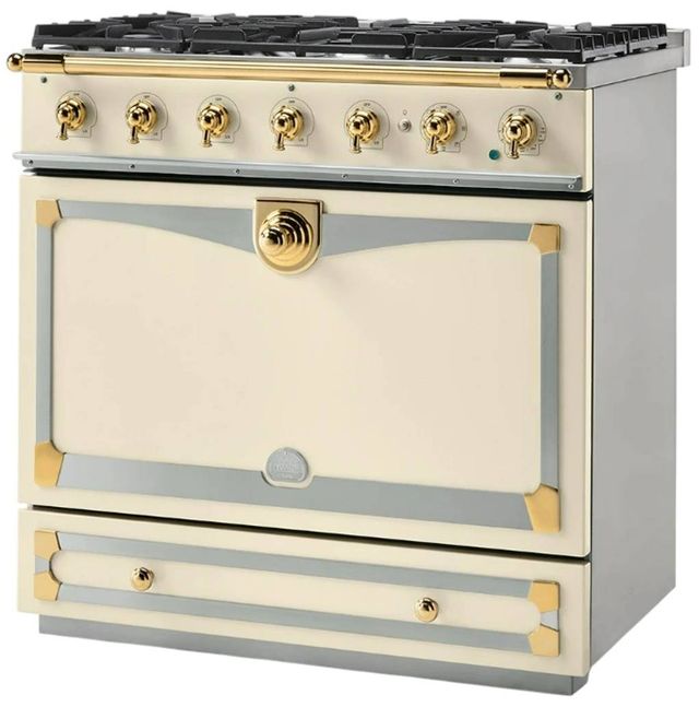 La Cornue CornuFé 90 Albertine 36" Morning Dew Pro Style Dual Fuel Range-1