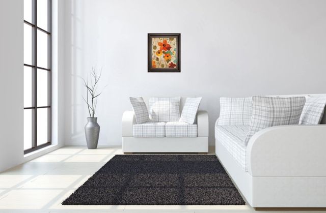 Classy Living Silvia Vassileva Vibrant Embroidery III 22" Wall Art-1