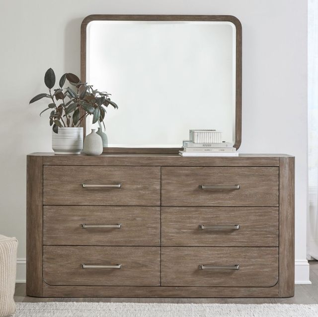 Liberty Furniture South Bend Burnished Clay Dresser and Mirror-1