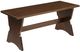 Linon Caron 3-Piece Walnut Backless Nook-5