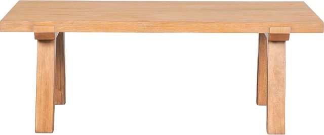 Magnussen Home® Lindon Belgian Wheat Rectangular Cocktail Table-2