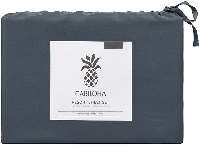 Cariloha Resort 4-Piece Blue Lagoon Twin Sheet Set-0
