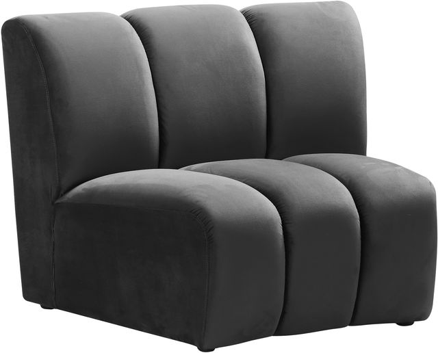 Meridian Furniture Infinity Grey Velvet Modular Chair-1