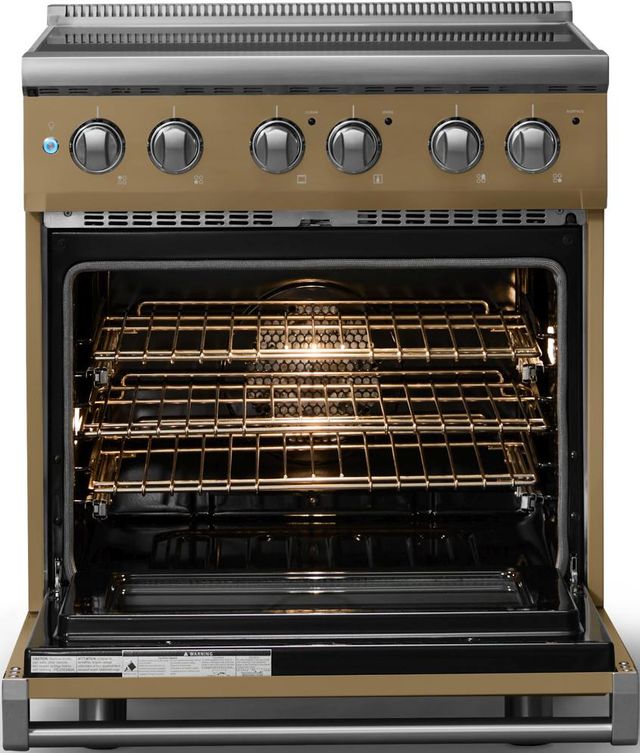 Viking® 5 Series 30" Golden Hour Pro Style Electric Range with Polished Chrome Trim-1